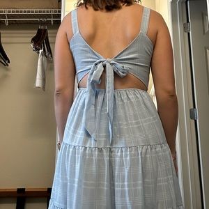 Blue Ruffle dress